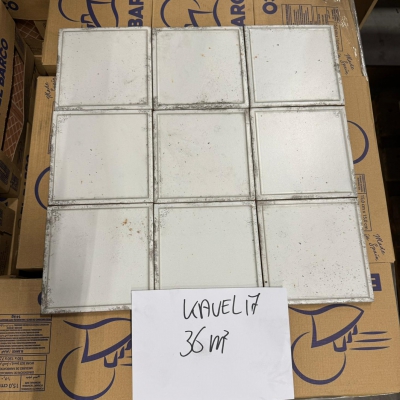Kavel 17 Wandtegel Blanco 15 x 15 cm