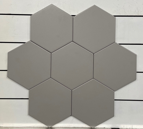 Hexagon Grey 10 x 15