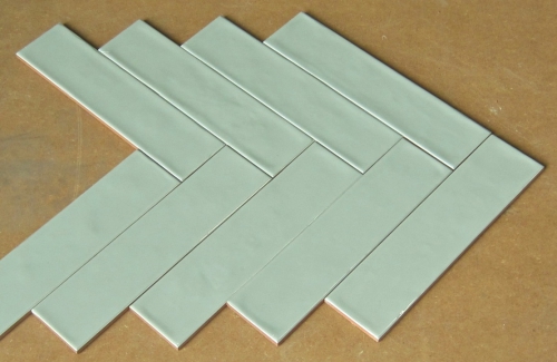 Handvorm Lichtgroen Glans 7,5 x 30 